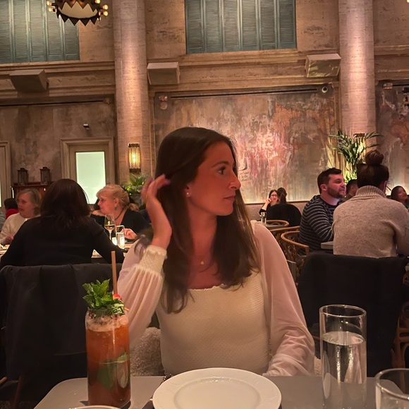 Elegant Cream Women's Top - Picture 3 of 4